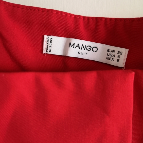 MANGO Suit Red Trousers in Red - Picture 5 of 5